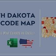 North Dakota Zip Code Map In Excel Zip Codes List And Population Map