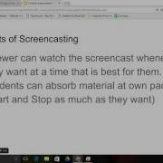 What Is Screencasting