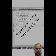 Printing Array Content In Java Without A Loop Javaprogramming Java Shorts