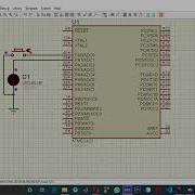 LED With Push Button To Turn It Off And On Using Microcontroller Atmega 32