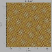 Magic Angle Bilayer Graphene Moire Pattern Animation Reupload