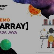 Contoh Penggunaan Array Dasar Pada Java
