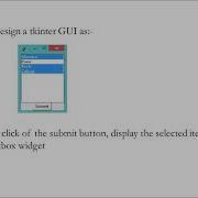 Python Tkinter Listbox