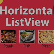 Flutter Horizontal ListView Scrollable Row