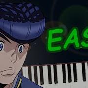 Josuke S Theme EASY Piano Tutorial Synthesia