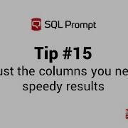 SQL Prompt Column Picker