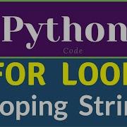 Looping String Python String