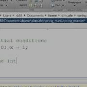Spring Mass In MATLAB Euler Integration 1