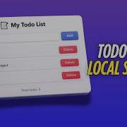 Stop Losing Your Tasks JavaScript Todo App With Local Storage JavaScript Project