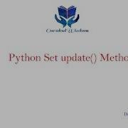 54 Python Set Update Method