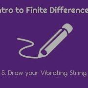 Intro To Finite Differences 5 Draw Your Vibrating String