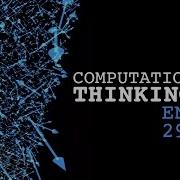 Computational Thinking ENGR 291 Course W Daniel Resler PhD
