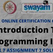Introduction To Programming In C NPTEL Week 7 Assignment 7 Solution Jan 2022