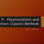 Java1 09a Polymorphism And Abstracts Demo1 Polymorphism