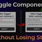 Activity Component In React Toggle Components Without Lose In React