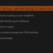 Jupyter Notebook For All Part I Adding JavaScript Scripting To Your Installation Packtpub Com