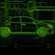 City Car Wireframe View Conceptual