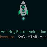 Amazing Rocket Animation Space Adventure SVG HTML And CSS Only
