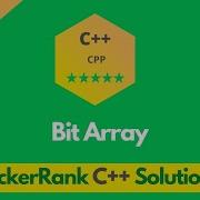 HackerRank Bit Array Problem Solution In C C Problems Solutions Programmingoneonone
