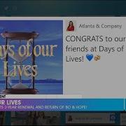 Days Of Our Lives Renewed For 2 More Years