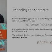 10 3 Continuous Time Interest Rate Models Part 1