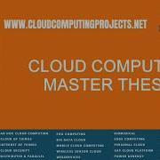 Cloud Computing Master Thesis Cloud Computing PhD Thesis