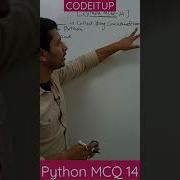 Shorts Python MCQ 14 Python Pythonmcq Pythonprogramming Pythontutorial Python3