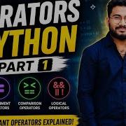 Python Operators Part 1 Arithmetic Assignment Comparison Logical Operators Python Tutorial