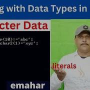 Character Data Type Oracle PLSQL