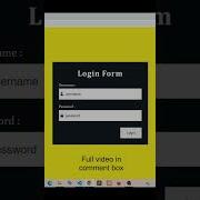 Create Simple Login Form Validation Using JavaScript HTML CSS And Java Script 2023 Javascript