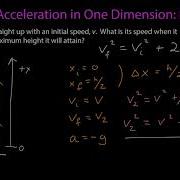 Constant Acceleration In 1D Example 1