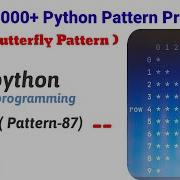 Butterfly Pattern In Python Butterfly Pattern Patterns In Python Python Lectures