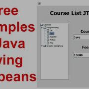 Примеры использования Java Swing JTree в Netbeans Java проекты