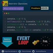 005 JavaScript Interview Questions Event Loop Techsimple