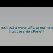 Как перенаправить Www на страницы без Www с помощью файла Htaccess через CPanel AccuWeb Hosting