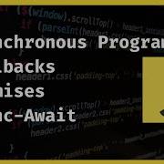 Asynchronous Programming Callbacks Promises Async Await JavaScript Tutorial