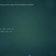 Newton Raphson Multi Variable