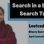 Search In A Binary Search Tree Leetcode 700 Binary Search Tree Day 14