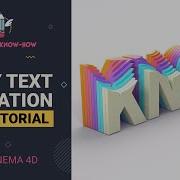 Wave Text Animation Cinema 4D Tutorial