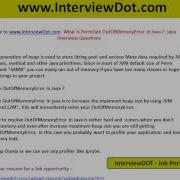 What Is PermGen Outofmemoryerror Explain Interview Java