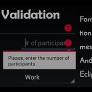 Android Form Edittext Validation With Error Message Using Eclipse