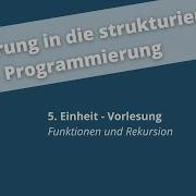 5 Einheit Einführung In Die Strukturierte Programmierung