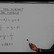 How To Change The Subject Of A Formula Equation
