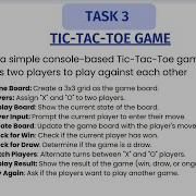 Task No 3 Codsoft Internship In C TIC TAC TOE GAME Trending