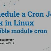 Schedule A Cron Job Task In Linux Ansible Module Cron