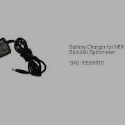 Battery Charger For MIR Spirolab Spirometer 92069010