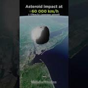 Asteroid Impact Event 60 000 Km H