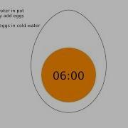 Medium Boiled Egg Mostly Set Yolk Timer Buzzer With Recipe 6 Minutes