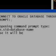 Oracle Tutorial 03 Connecting To Oracle Database Through Command Prompt Mp4