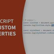 Javascript Tutorial Explore Custom Properties In CSS